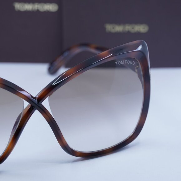 Tom Ford FT0943 53F Jasmin Butterfly Sunglasses - Havana\\Brown Gradient main image 4